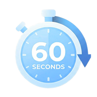 Done in 60 Seconds - Full routine. No effort. Every day.